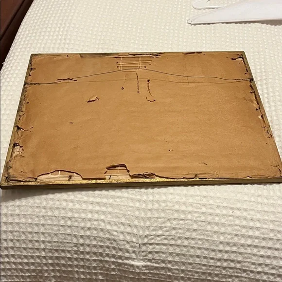 Vintage  United States Hand Embroidered Map Wall Art - Picture 2 of 3